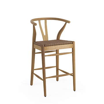 Amber Wood Rope Bar chair